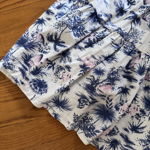 Abercrombie Smocked Maxi Dress with Blue and Pink Print - Picture 4 of 5